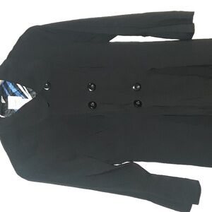 Y2K Candie's Flare sleeve Black Jacket / Pea Coat Jrs L lightweight EUC Vintage